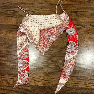 Bandanna top with straps